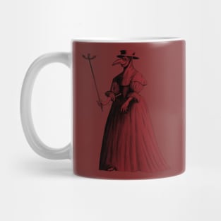 Lady Plague Doctor (red) Mug